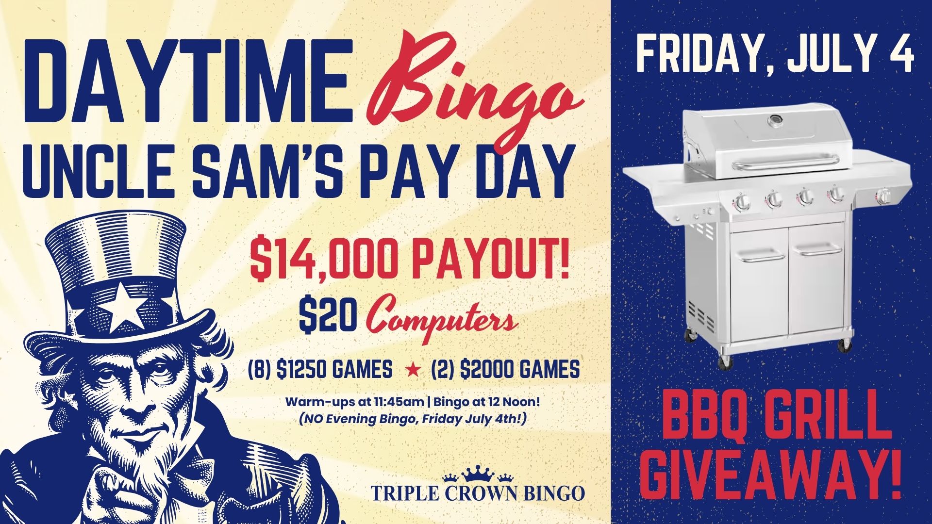 TCB 4th of july bingo
